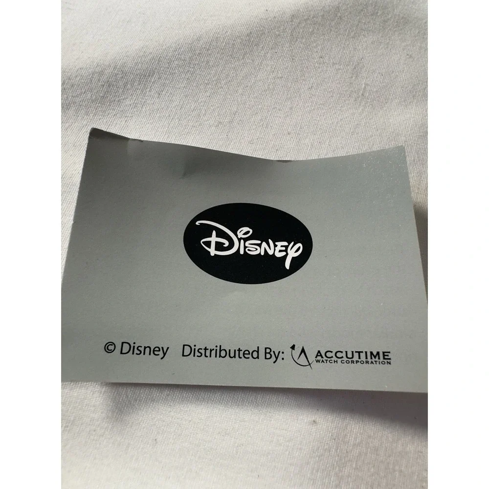Disney 100th Anniversary Mickey Mouse Watch‎ Moving Hands Black Strap NIB